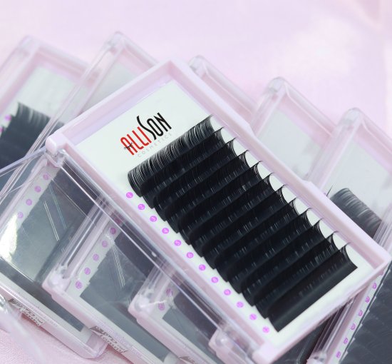 Dark Matte Cashmere Lash Extension Trays Soft Silk Lash Trays